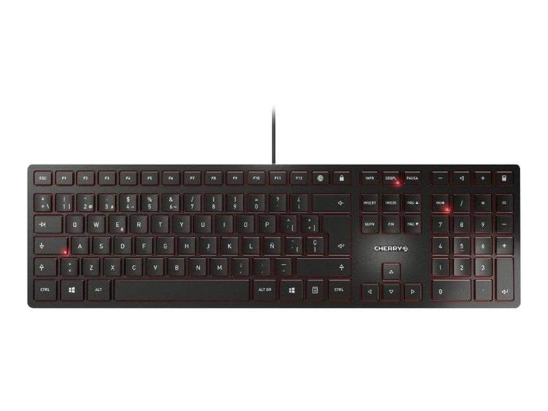 Cherry KC 6000 SLIM - Tastaturen - Englisch - Schwarz