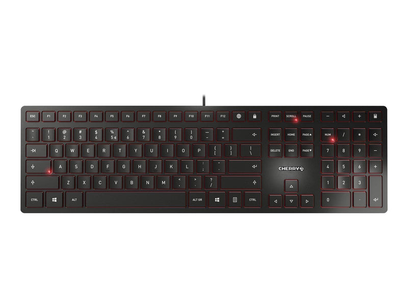 Cherry KC 6000 SLIM - Tastaturen - Englisch - Schwarz