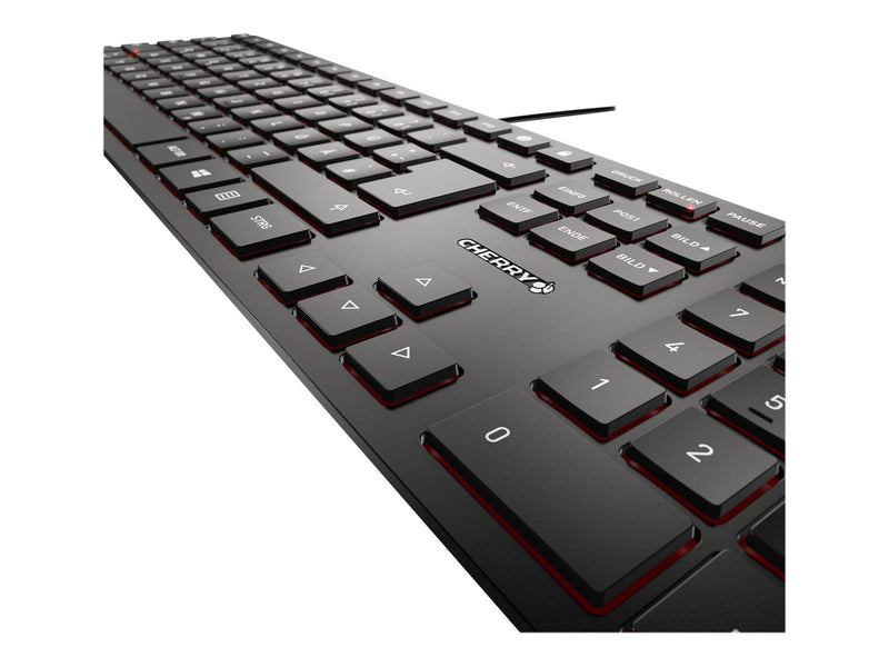 Cherry KC 6000 SLIM - Tastaturen - Englisch - Schwarz