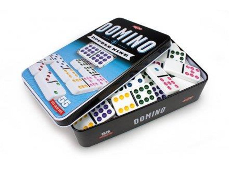 Tactic D9 domino in tin with window multi (ENG/PL/F)