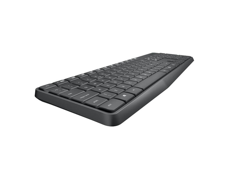 Logitech MK235 Wireless Combo - FR - Tastatur & Maus Set - Französisch - Grau