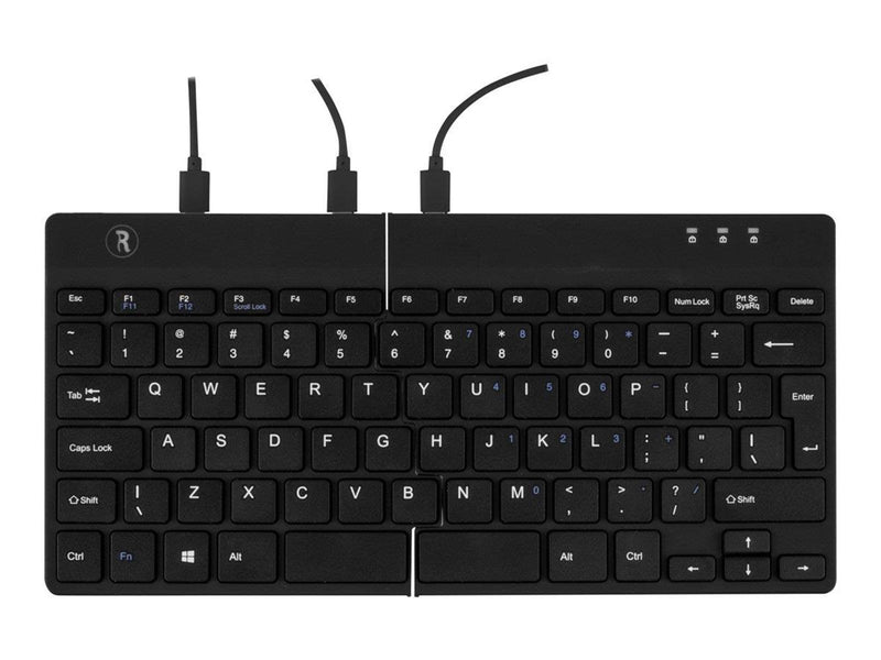 R-Go Tools R-Go Split Ergonomisk tastatur QWERTY (Nordic) sort kablet - Tastaturen - Nordisch - Schwarz