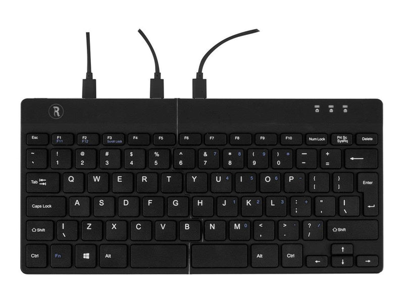 R-Go Tools R-Go Split Ergonomisk tastatur QWERTY (Nordic) sort kablet - Tastaturen - Nordisch - Schwarz