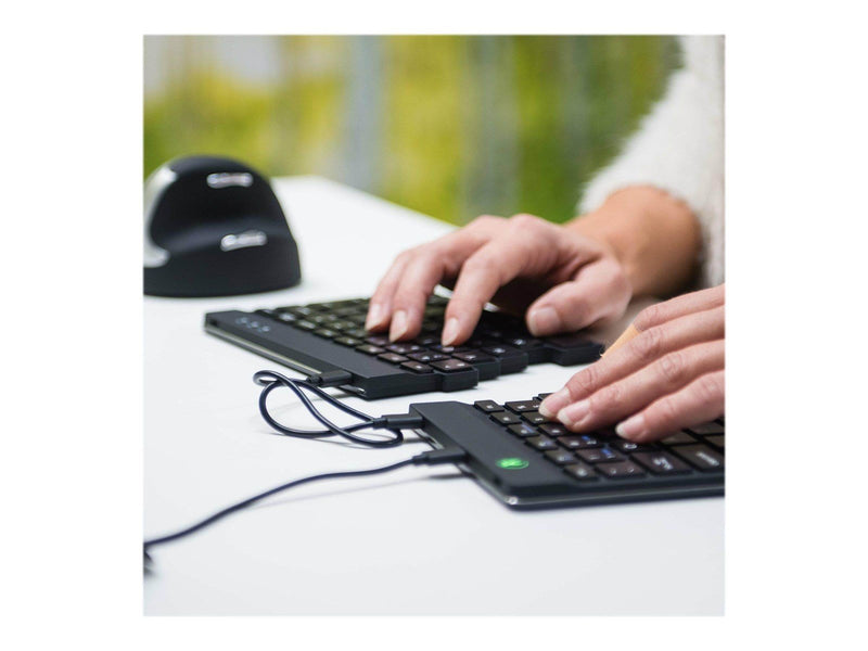 R-Go Tools R-Go Split Ergonomisk tastatur QWERTY (Nordic) sort kablet - Tastaturen - Nordisch - Schwarz