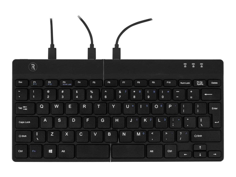 R-Go Tools R-Go Split Ergonomisk tastatur QWERTY (Nordic) sort kablet - Tastaturen - Nordisch - Schwarz