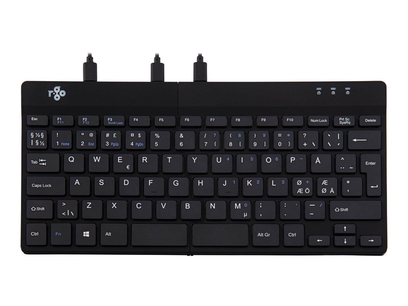 R-Go Tools R-Go Split Ergonomisk tastatur QWERTY (Nordic) sort kablet - Tastaturen - Nordisch - Schwarz