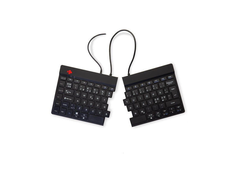 R-Go Tools R-Go Split Ergonomisk tastatur QWERTY (Nordic) sort kablet - Tastaturen - Nordisch - Schwarz