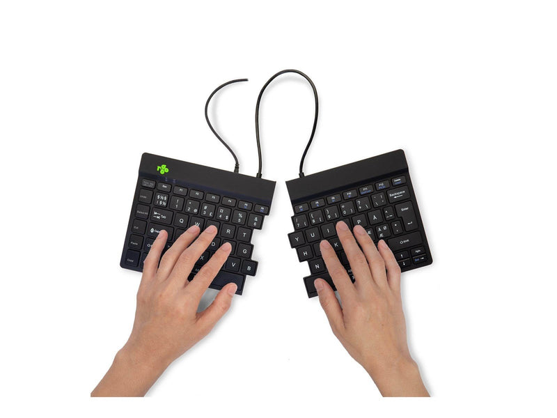 R-Go Tools R-Go Split Ergonomisk tastatur QWERTY (Nordic) sort kablet - Tastaturen - Nordisch - Schwarz