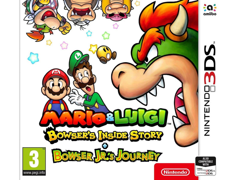 Mario & Luigi: Bowser’s Inside Story + Bowser Jr’s Journey - Nintendo 3DS - RPG - PEGI 3