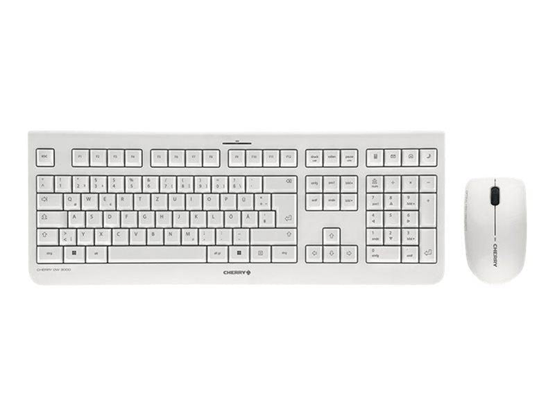 Cherry DW 3000 - Tastatur & Maus Set - Deutsch - Grau