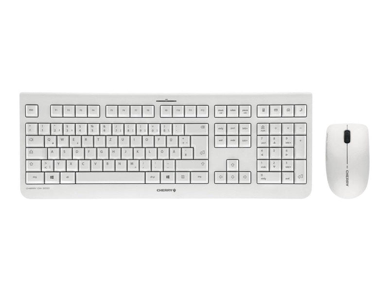 Cherry DW 3000 - Tastatur & Maus Set - Deutsch - Grau