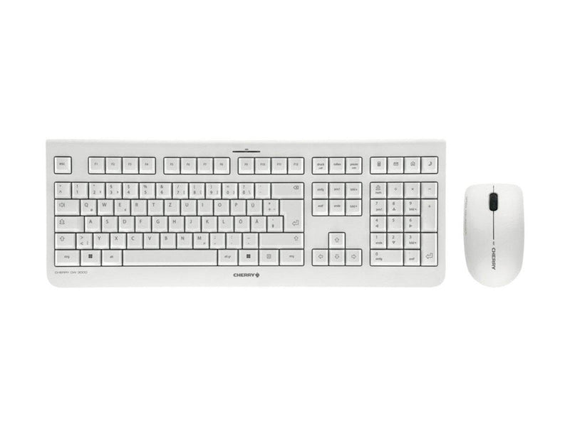 Cherry DW 3000 - Tastatur & Maus Set - Deutsch - Grau