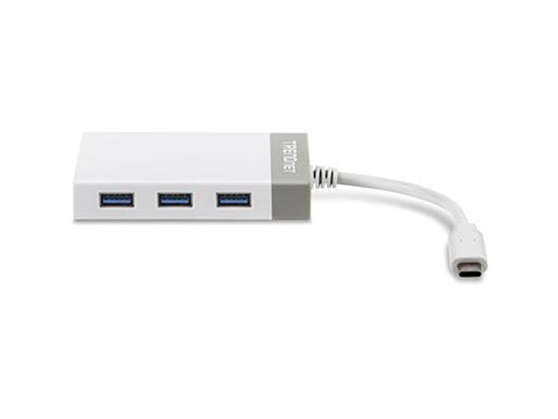 TRENDnet TUC-ETGH3 USB-C to Gigabit Adapter + USB Hub