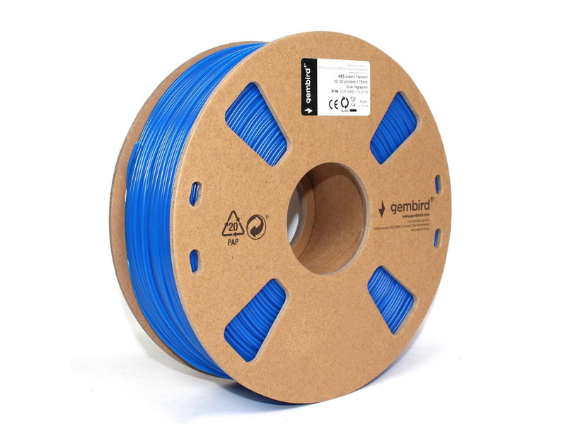 Gembird ABS filament - Blue - 1.75mm ø - 1 kg