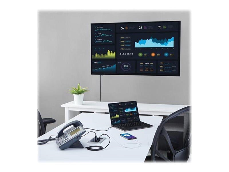StarTech.com Conference Table Connectivity Box For A/V - HDMI / VGA / DisplayPort Inputs - HDMI Output - 4K - mounting plate