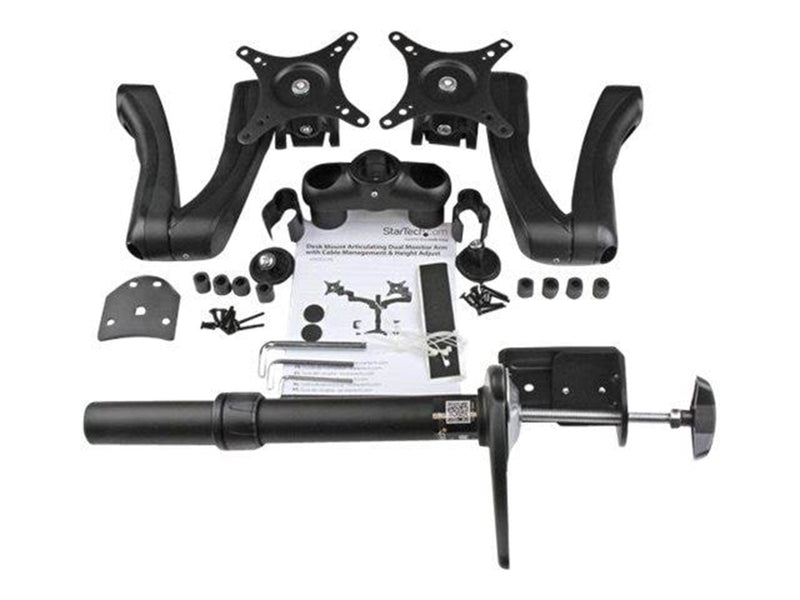 StarTech.com Dual Monitor Arm - Articulating Arms - Grommet or Desk Mount - adjustable arm