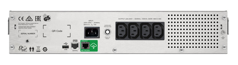 APC Smart-UPS C 1500VA, LCD RM, 2UC, 220-240V (SMC1500I-2UC) mit APC SmartConnect