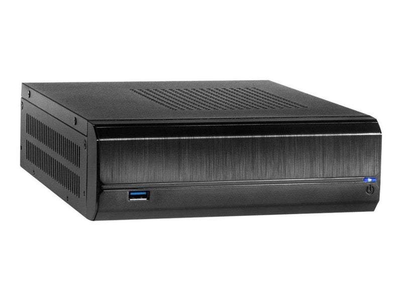 Inter-Tech JX-500 - Gehäuse - Desktop slimline - Schwarz
