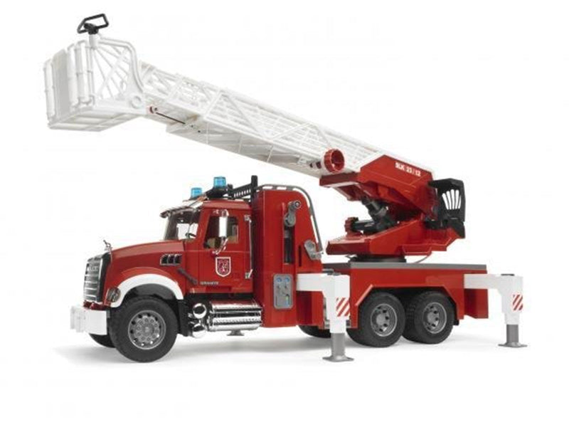 Bruder MACK Granite Fire engine with slewing ladder and water pump