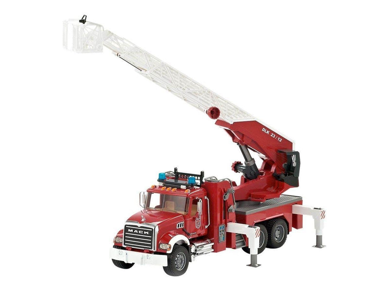 Bruder MACK Granite Fire engine with slewing ladder and water pump