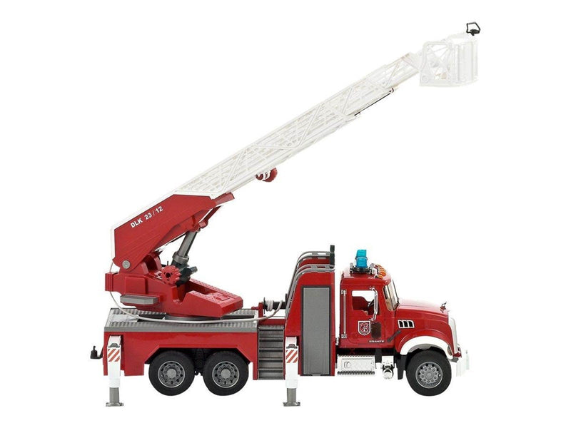 Bruder MACK Granite Fire engine with slewing ladder and water pump