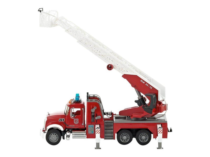 Bruder MACK Granite Fire engine with slewing ladder and water pump