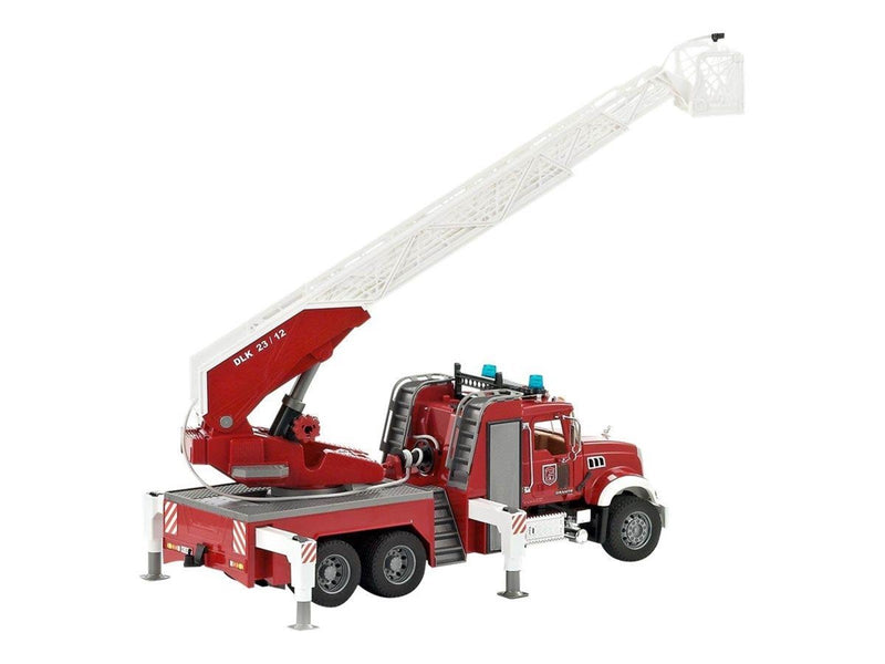Bruder MACK Granite Fire engine with slewing ladder and water pump