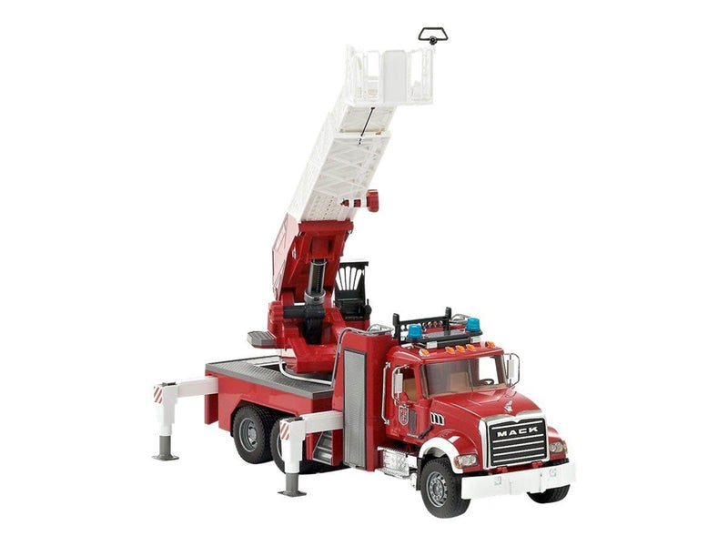 Bruder MACK Granite Fire engine with slewing ladder and water pump