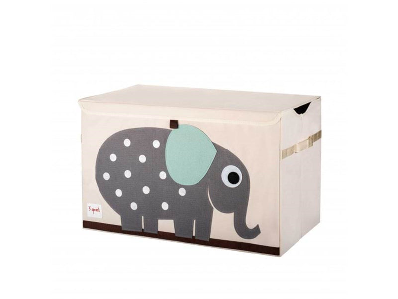 3 Sprouts Opbevaringskasse med låg Elephant