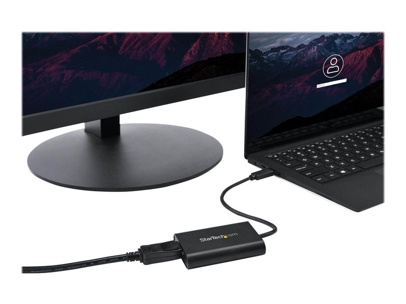 StarTech.com USB to DisplayPort Adapter - USB 3.0 - 4K 30Hz - external video adapter - MCT T6-688L - black