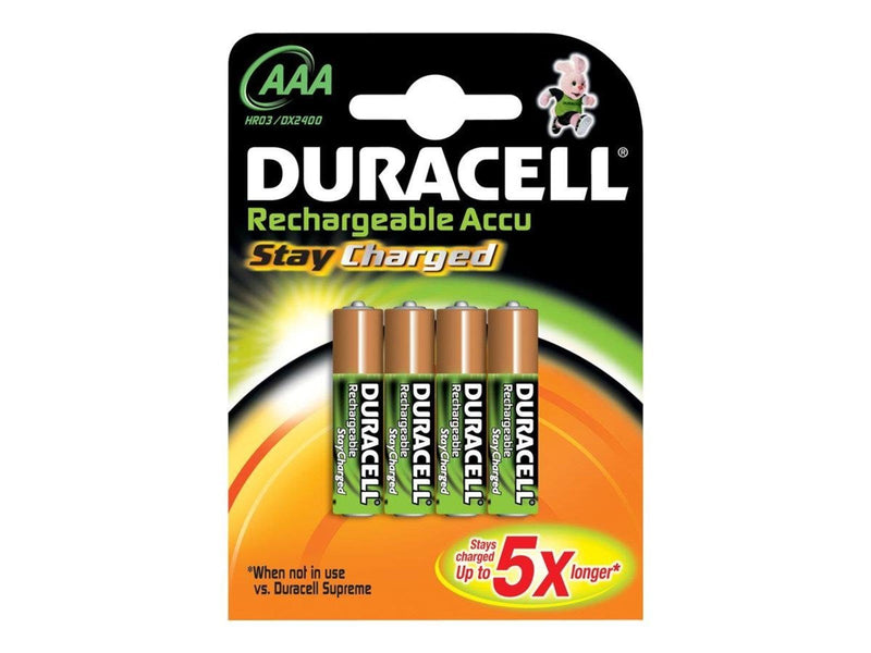 DURACELL STAYCHARGED AAA 4PK