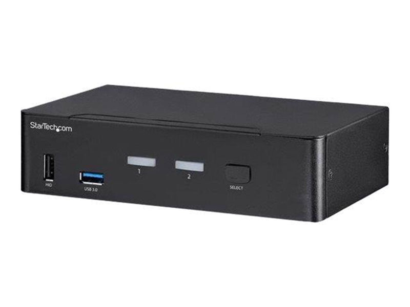 StarTech.com 2-Port DisplayPort KVM Switch - 4K 60Hz - TAA Compliant - KVM / audio / USB switch - 2 ports