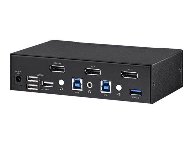 StarTech.com 2-Port DisplayPort KVM Switch - 4K 60Hz - TAA Compliant - KVM / audio / USB switch - 2 ports