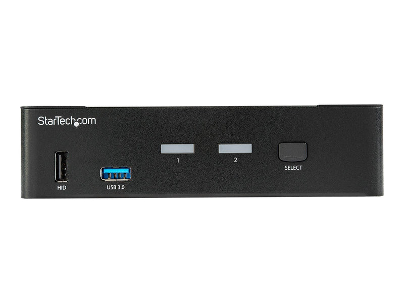 StarTech.com 2-Port DisplayPort KVM Switch - 4K 60Hz - TAA Compliant - KVM / audio / USB switch - 2 ports