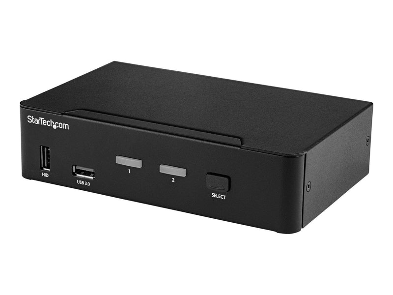 StarTech.com 2-Port DisplayPort KVM Switch - 4K 60Hz - TAA Compliant - KVM / audio / USB switch - 2 ports