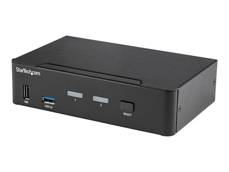 StarTech.com 2-Port DisplayPort KVM Switch - 4K 60Hz - TAA Compliant - KVM / audio / USB switch - 2 ports