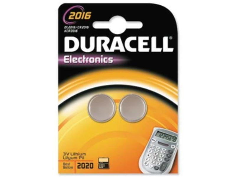 DURACELL ELECTRONICS 2016 2PK