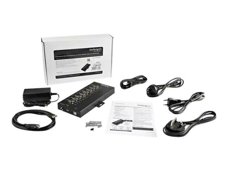 StarTech.com 8-Port Industrial USB to RS-232/422/485 Serial Adapter - 15 kV ESD Protection - serial adapter
