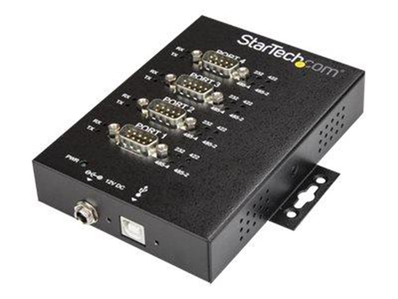StarTech.com 4-Port Industrial USB to RS-232/422/485 Serial Adapter - 15 kV ESD Protection - serial adapter