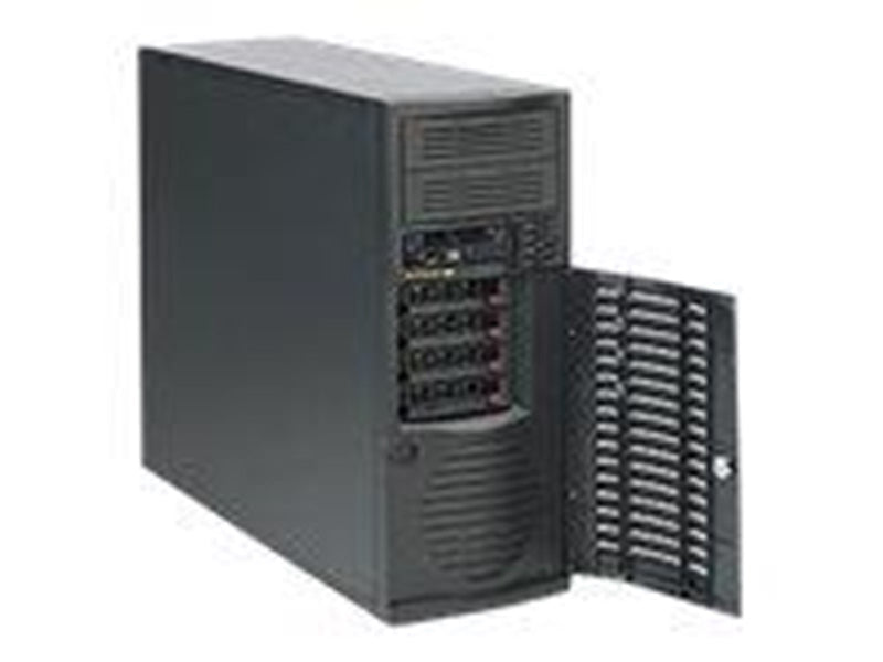 Supermicro SC733 TQ-668B - Gehäuse - Tower - Schwarz