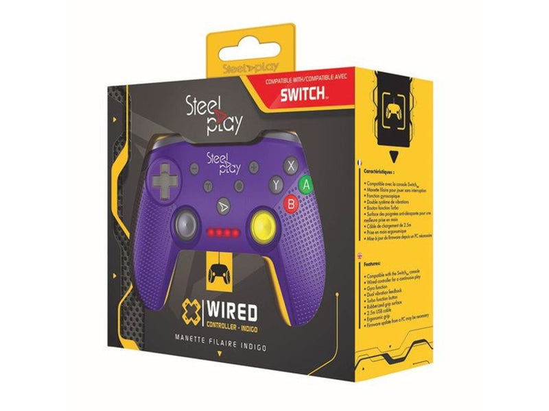 Steelplay Wired Controller – Purple (SWITCH) - Wireless Controller - Nintendo Switch