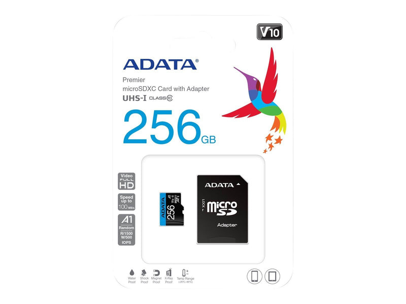 A-Data Premier MicroSD/SD - 100MB/s - 256GB