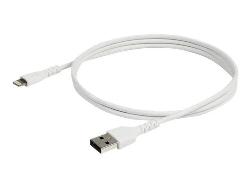 StarTech.com 3.3 ft 1m USB to Lightning Cable - Apple MFi Certified - White - Lightning cable - Lightning / USB - 1 m