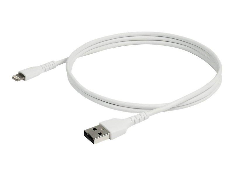 StarTech.com 3.3 ft 1m USB to Lightning Cable - Apple MFi Certified - White - Lightning cable - Lightning / USB - 1 m