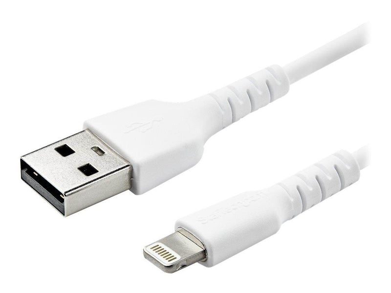 StarTech.com 3.3 ft 1m USB to Lightning Cable - Apple MFi Certified - White - Lightning cable - Lightning / USB - 1 m