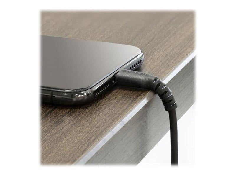 StarTech.com 3.3 ft 1m USB to Lightning Cable - Apple MFi Certified - Black - Lightning cable - Lightning / USB - 1 m