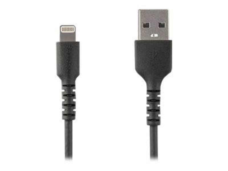 StarTech.com 3.3 ft 1m USB to Lightning Cable - Apple MFi Certified - Black - Lightning cable - Lightning / USB - 1 m