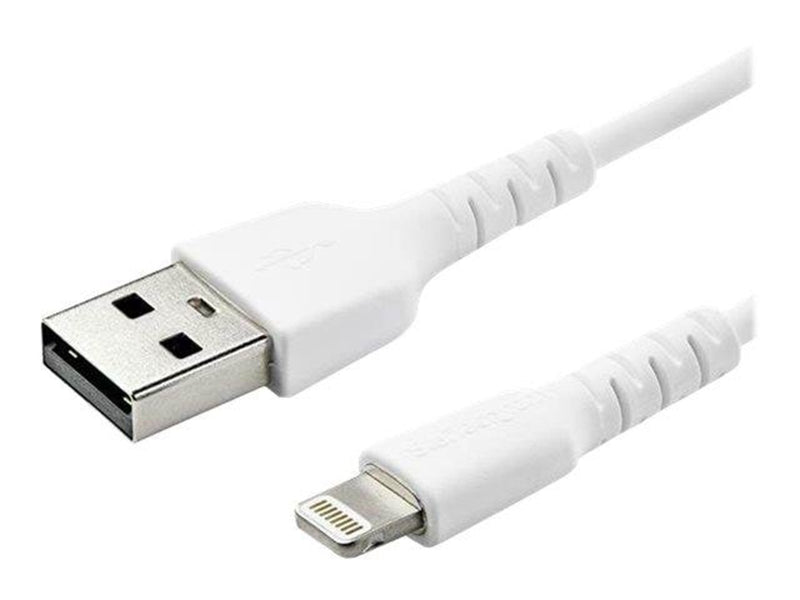 StarTech.com 6.6 ft 2m USB to Lightning Cable - Apple MFi Certified - White - Lightning cable - Lightning / USB - 2 m