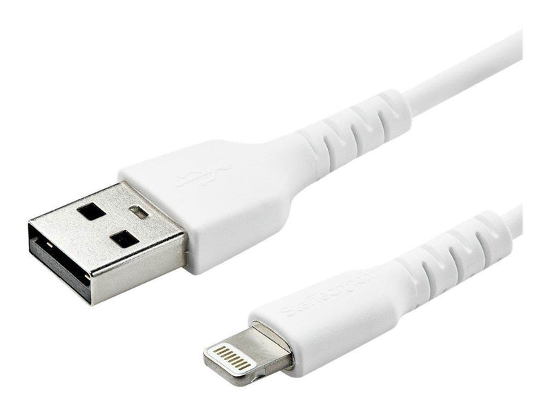 StarTech.com 6.6 ft 2m USB to Lightning Cable - Apple MFi Certified - White - Lightning cable - Lightning / USB - 2 m