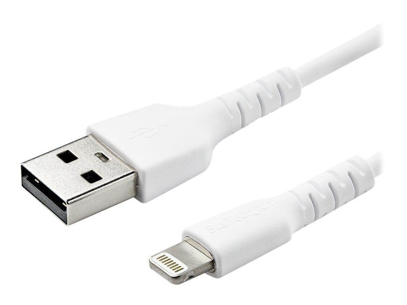 StarTech.com 6.6 ft 2m USB to Lightning Cable - Apple MFi Certified - White - Lightning cable - Lightning / USB - 2 m
